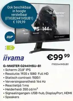 CompuDeals Iiyama G-Master G2441HSU-B1 aanbieding