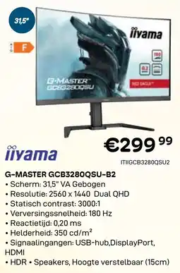 CompuDeals Iiyama G-Master GCE3280QSU aanbieding