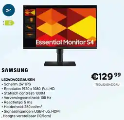 CompuDeals Samsung LS24D402GAUXEN aanbieding