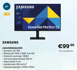 CompuDeals Samsung LS24D302GAUXEN aanbieding