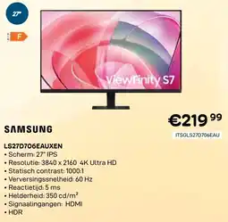 CompuDeals Samsung LS27D706EAUXEN aanbieding
