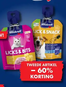 Tom&Co Vitakraft Licks & Bits en Licks & Snack aanbieding