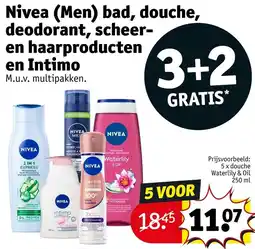 Kruidvat Nivea (Men) bad, douche, deodorant, scheer en haarproducten en Intimo aanbieding
