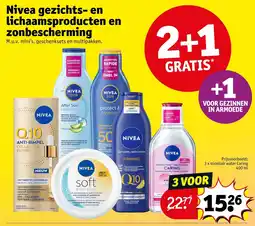 Kruidvat Nivea gezichts en lichaamsproducten en zonbescherming aanbieding