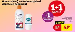 Kruidvat Odorex (Men) en Melkmeisje bad, douche en deodorant aanbieding