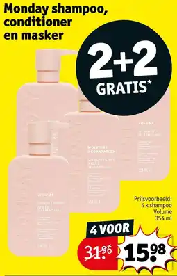 Kruidvat Monday shampoo, conditioner en masker aanbieding