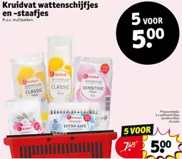Kruidvat Kruidvat wattenschijfjes en staafjes aanbieding