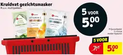 Kruidvat Kruidvat gezichtsmasker aanbieding