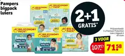Kruidvat Pampers bigpack luiers aanbieding