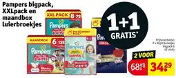 Kruidvat Pampers bigpack, XXLpack en maandbox luierbroekjes aanbieding