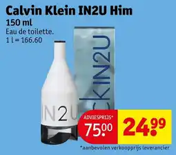 Kruidvat Calvin Klein IN2U Him aanbieding