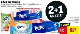 Kruidvat Edet en Tempo aanbieding