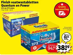 Kruidvat Finish vaatwastabletten Quantum en Power aanbieding