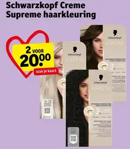 Kruidvat Schwarkkopf Creme Supreme haarkleuring aanbieding