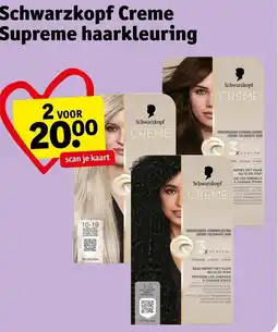Kruidvat Schwarkkopf Creme Supreme haarkleuring aanbieding