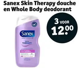 Kruidvat Sanex Skin Therapy douche en Whole Body deodorant aanbieding