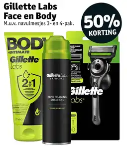 Kruidvat Gillette Labs Face en Body aanbieding