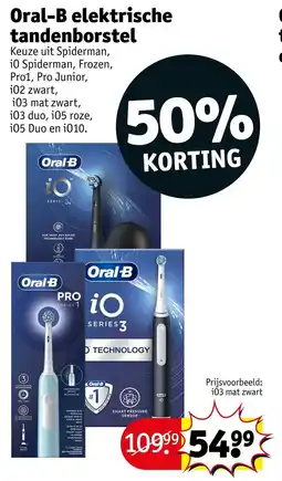 Kruidvat Oral-B elektrische tandenborstel aanbieding