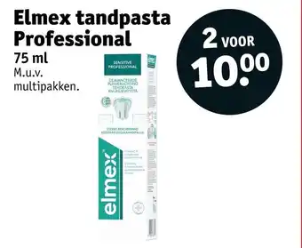 Kruidvat Elmex tandpasta Professional aanbieding