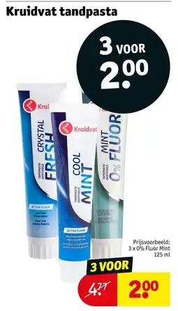 Kruidvat Kruidvat tandpasta aanbieding