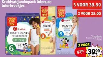 Kruidvat Kruidvat jumbopack luiers en luierbroekjes aanbieding