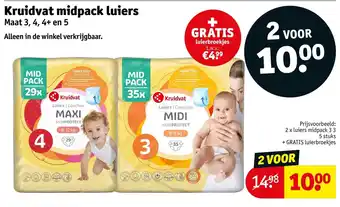 Kruidvat Kruidvat midpack luiers aanbieding