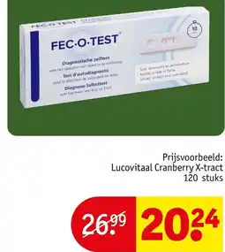 Kruidvat FEC.O.Test aanbieding