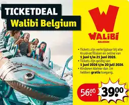 Kruidvat Ticketdeal Walibi Belgium aanbieding