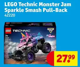 Kruidvat Lego Technic Monster Jam Sparkle Smash Pull-Back aanbieding