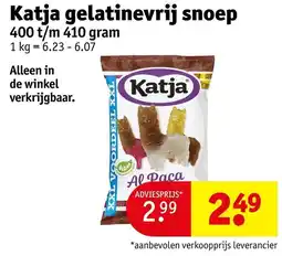 Kruidvat Katja Gelatinevrij Snoep aanbieding