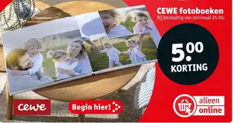 Kruidvat Cewe Fotoboeken aanbieding