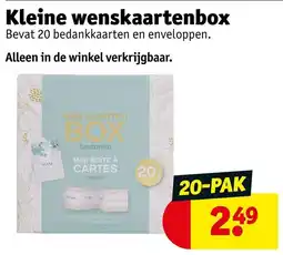 Kruidvat Kleine wenskaartenbox aanbieding