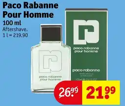 Kruidvat Pato Rabanne Pour Homme aanbieding