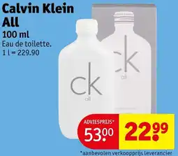 Kruidvat Calvin Klein All aanbieding