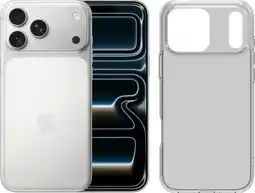 Coolblue Apple iPhone 17 Pro Max 512 Go Argent + BlueBuilt Protective Back Cover Transparent aanbieding