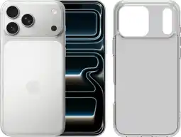 Coolblue Apple iPhone 17 Pro Max 256 Go Argent + BlueBuilt Protective Back Cover Transparent aanbieding