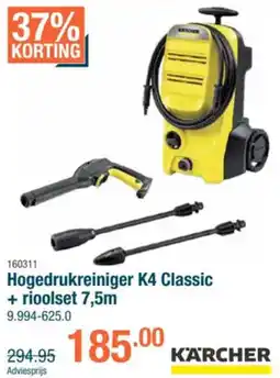 Cevo Hogedrukreiniger K4 Classic + rioolset aanbieding
