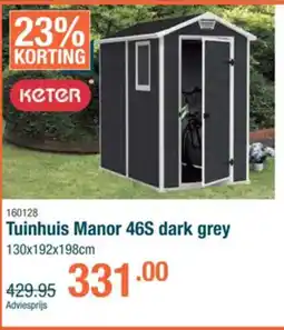 Cevo Tuinhuis Manor 46S dark grey aanbieding
