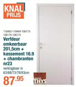 Cevo Verfdeur omkeerbaar + kassement 16.9 + chambranten nr23 aanbieding