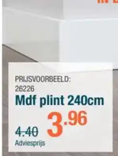 Cevo Mdf plint aanbieding
