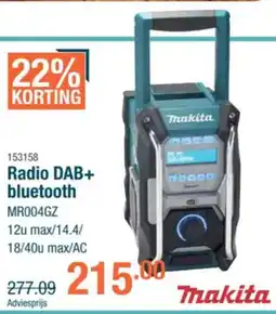 Cevo Makita Radio DAB+ bluetooth aanbieding