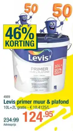 Cevo Levis primer muur & plafond aanbieding
