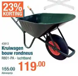 Cevo Kruiwagen bouw rondneus aanbieding