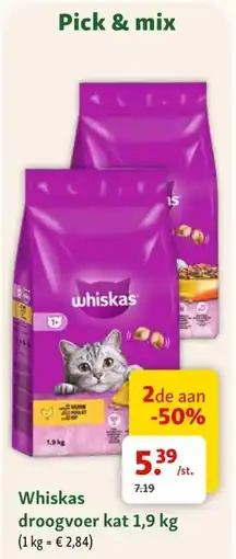 Maxi Zoo Whiskas droogvoer kat aanbieding