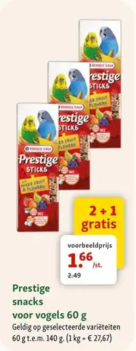 Maxi Zoo Prestige snacks voor vogels aanbieding