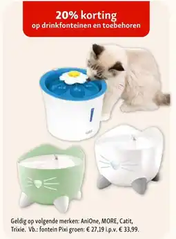 Maxi Zoo Drinkfonteinen en toebehoren aanbieding