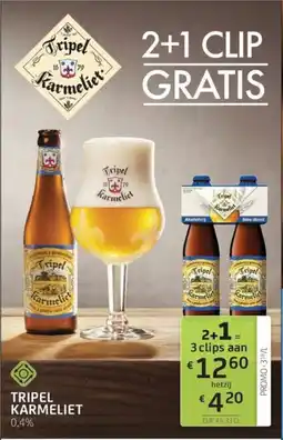 BelBev Tripel karmeliet 0,4% aanbieding