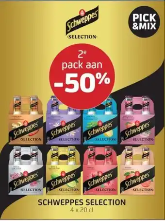 BelBev Schweppes selection aanbieding
