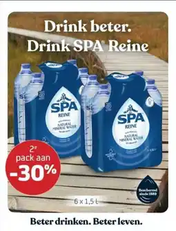 BelBev Drink beter. Drink SPA Reine aanbieding