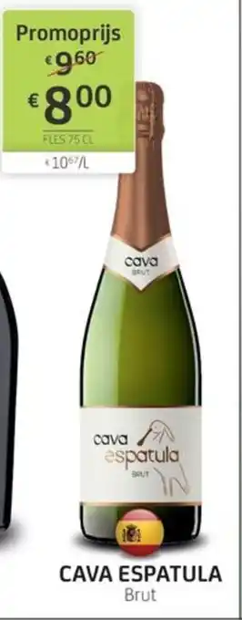BelBev Cava espatula brut aanbieding